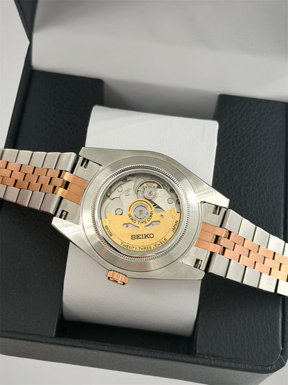 Seikomod-open-back-case-rosegold-waterproof-gold