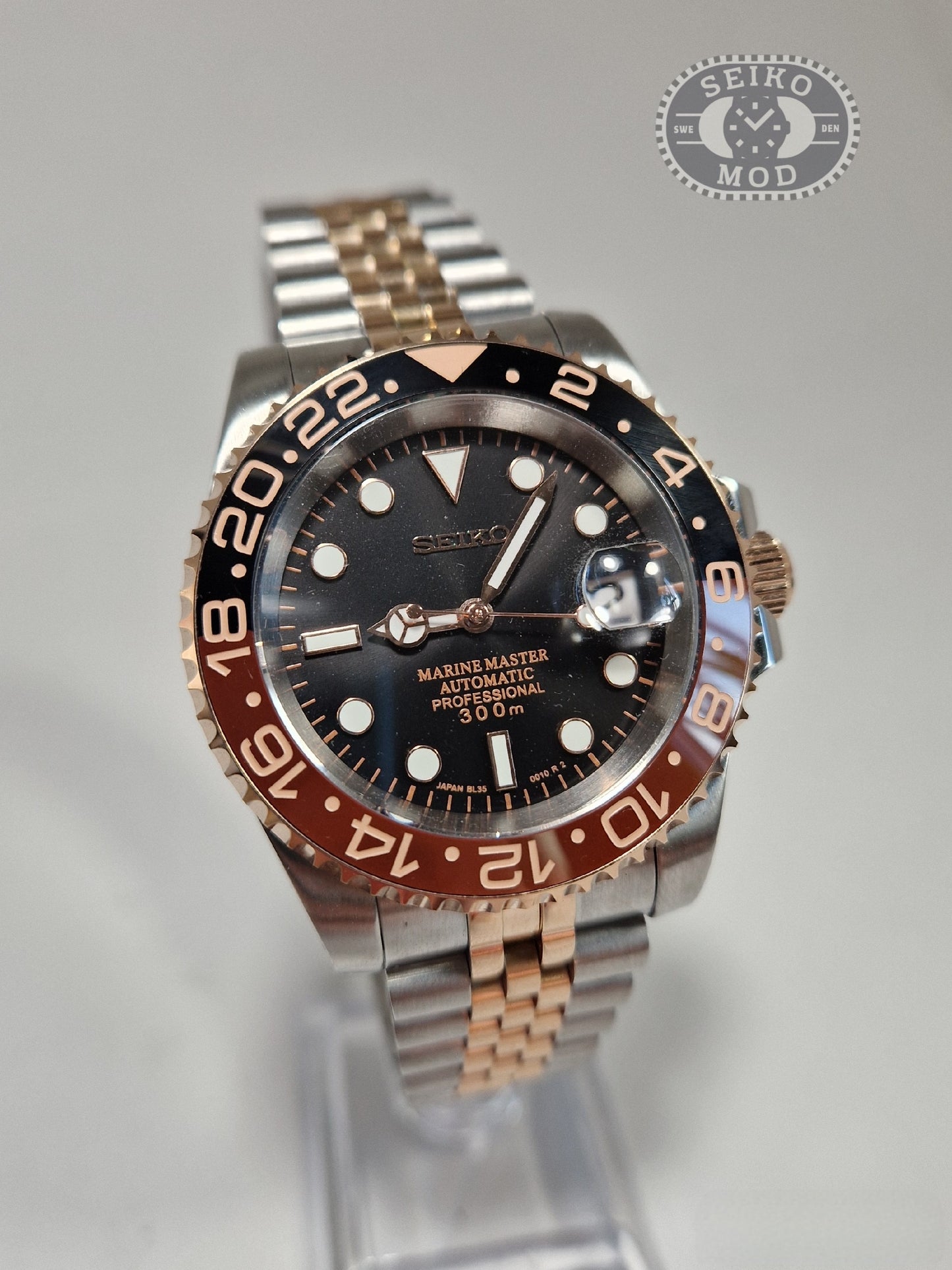 Submariner mod rootbeer two-tone bracelet