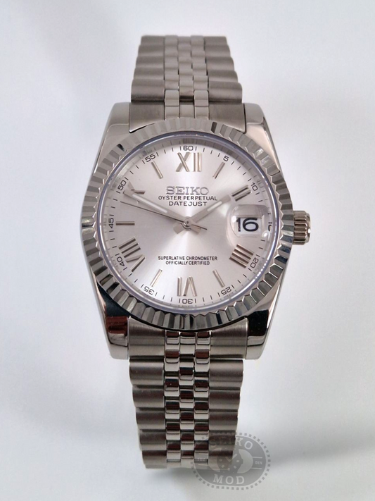 Vit Romersk - Datejust Mod