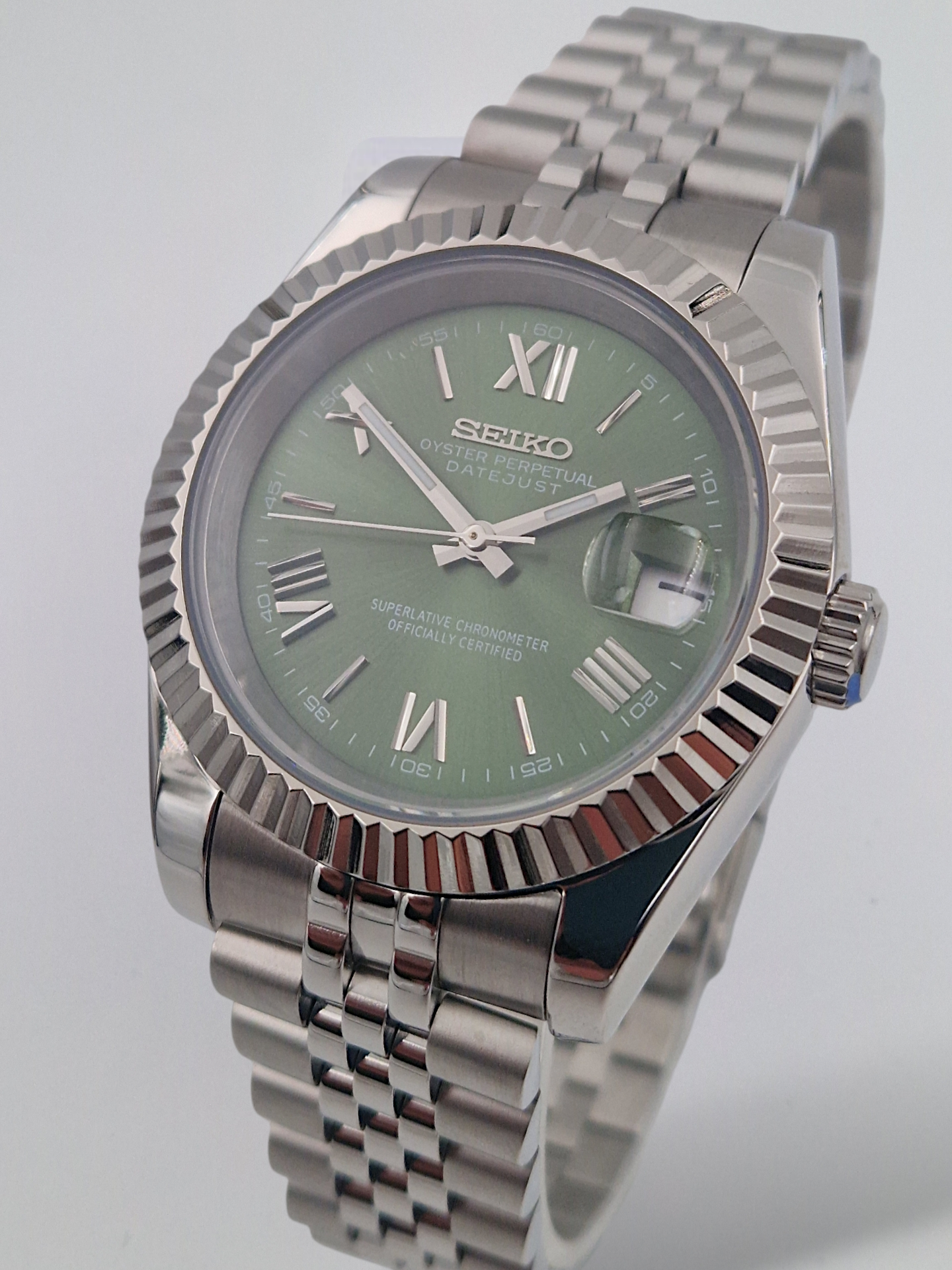 Olivgrön Romersk - Datejust Mod