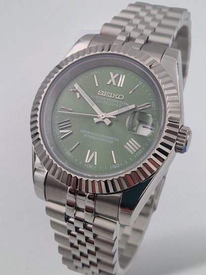 Olivgrön Romersk - Datejust Mod